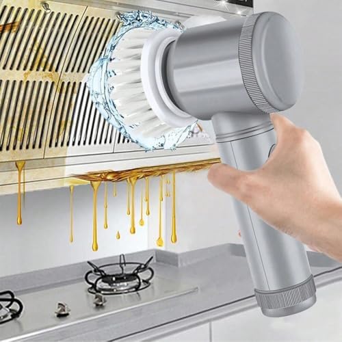 Spin Scrubber with 6 Brush Heads Multi-Purpose Electric Cleaner