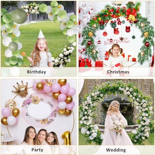 66 Ft Round Balloon Arch Stand Kit for Weddings and Parties
