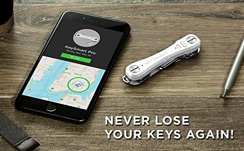 KeySmart Pro - Key Holder with LED Flashlight and Tile Bluetooth