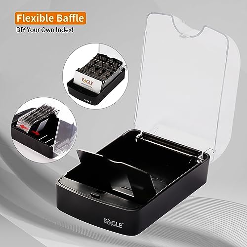 Eagle Business Card Box Push-Button 350 Cards Storage