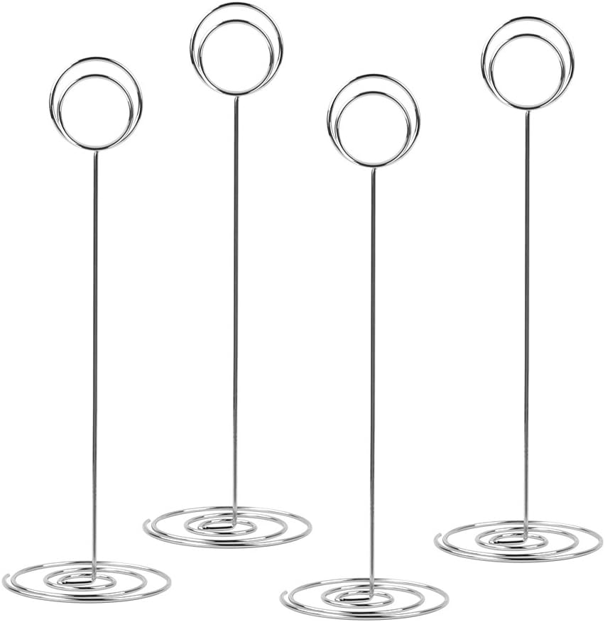 10 Pack Silver Memo Holders with Photo Stand