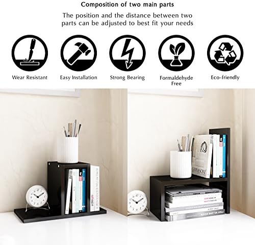 Jerry Maggie Adjustable Desktop Storage Shelf