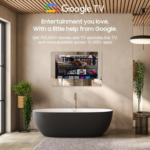 SYLVOX 32 Inch Smart Mirror TV for Bathroom