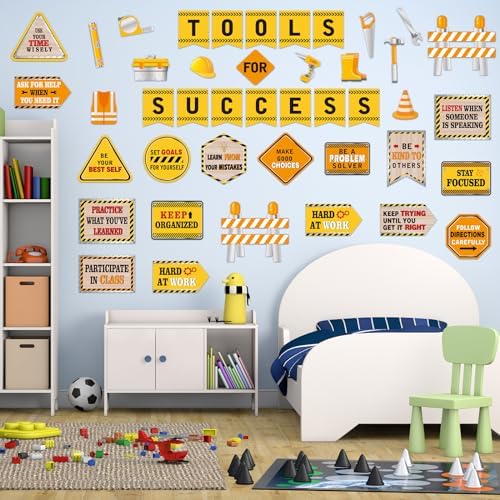 Outus 47 Pcs Construction Bulletin Board Set