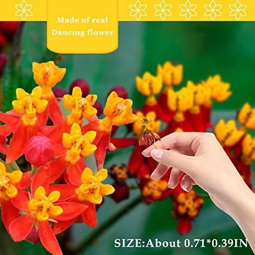 Dried Flowers Dancing Flower with Stem for Resin Crafts 60PCS