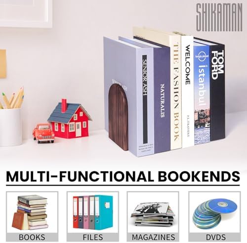Wood Bookends Universal Economy Bookend Set