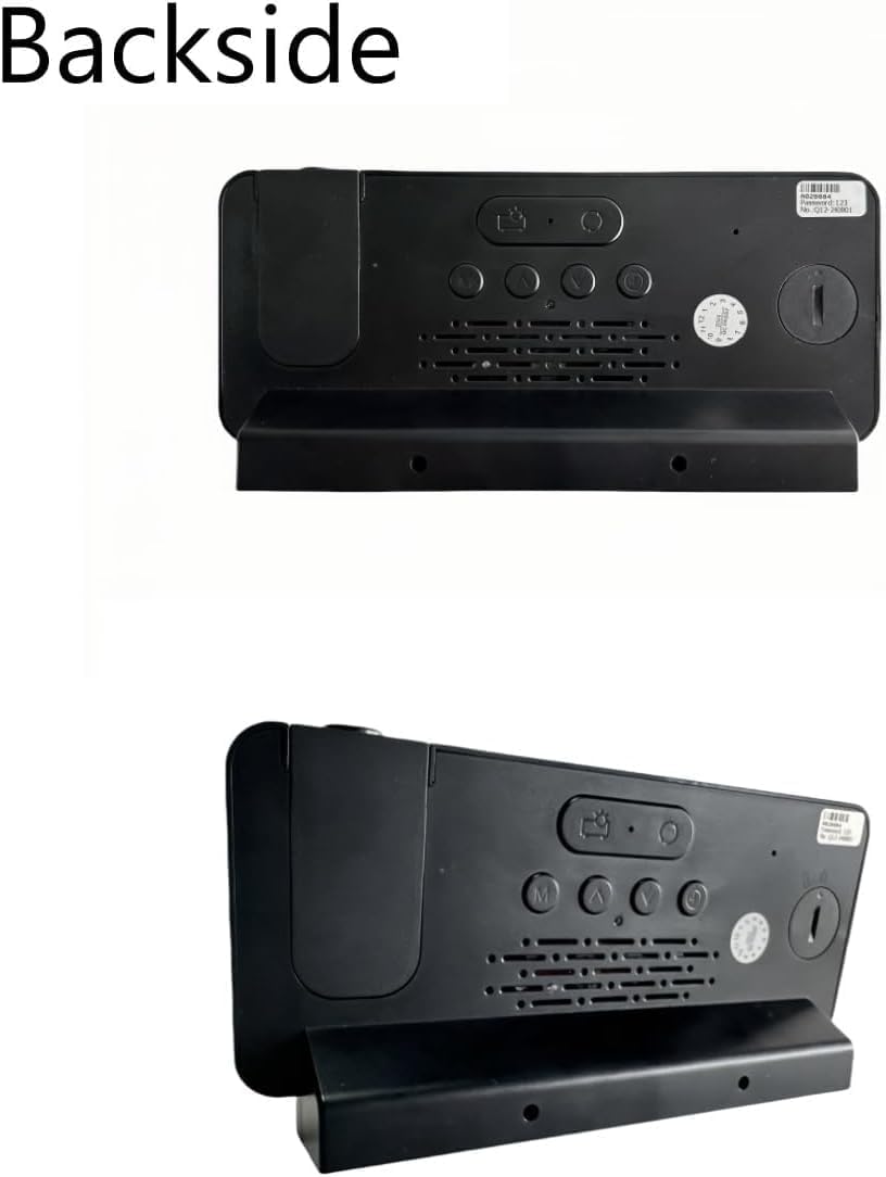 HD 4K Hidden Clock Camera with Color Projection
