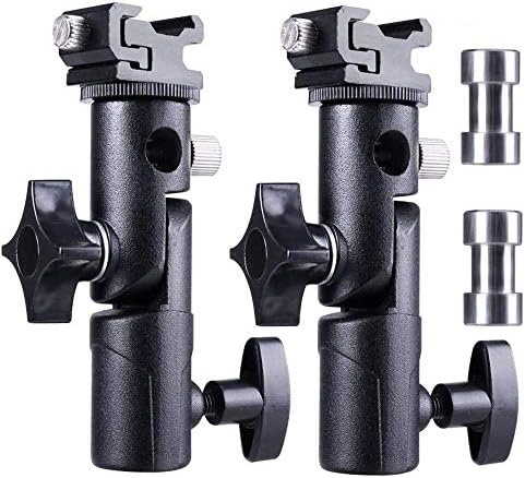 FOTYRIG Camera Flash Mount Bracket with Umbrella Holder