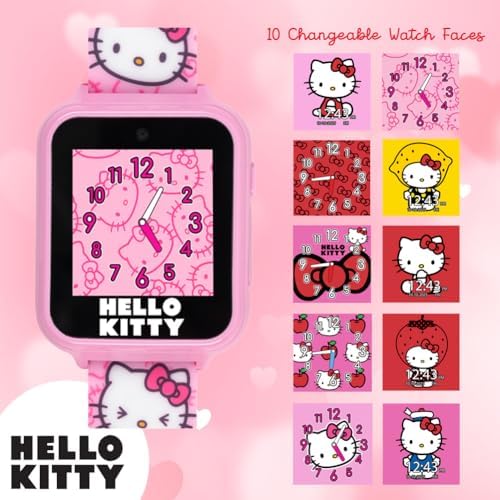 Accutime Hello Kitty Kids Smartwatch with Touchscreen and 10 Watch Faces