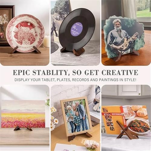 Premium Wood CD Record Storage Rack with Classic Design