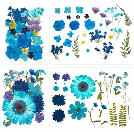 100 Pcs Dried Pressed Flowers for Epoxy Resin Jewelry and Scrapbooking