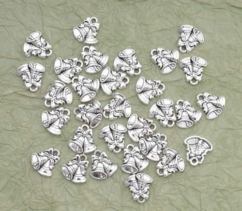 30 Pcs Jingle Bell Charms for Jewelry Making