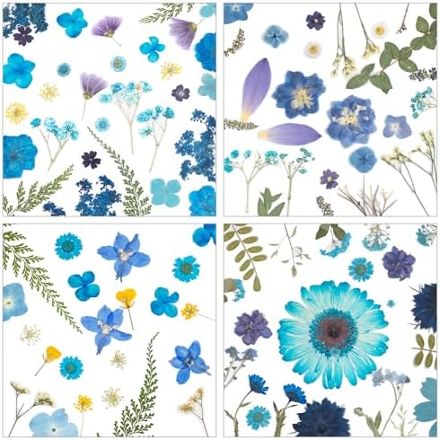 100 Pcs Dried Pressed Flowers for Epoxy Resin Jewelry and Scrapbooking