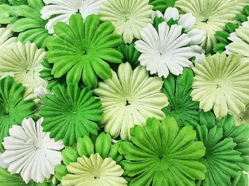 Daisy Petals Mulberry Paper Flowers Handmade for DIY Crafts Supplies