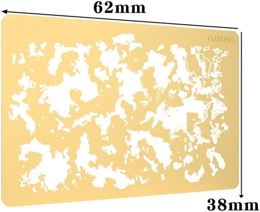 Brass Airbrush Stencils for Model Painting and Decorating
