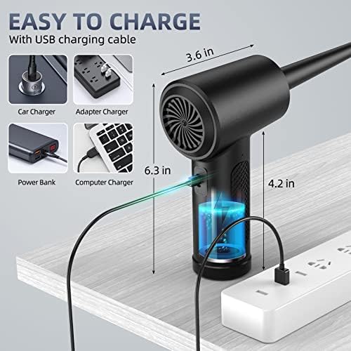 Zarimi Electric Air Duster Keyboard Cleaner with 7600mAh Battery
