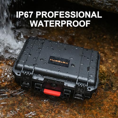 YETEETH Waterproof Hard Shell GoPro Case Organizer