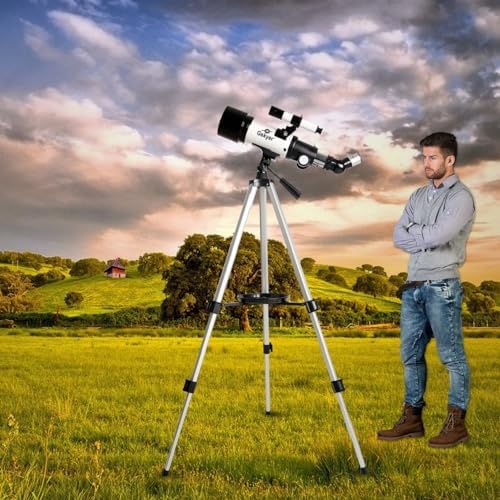 Gskyer 70mm Aperture Refracting Telescope with AZ Mount and Wireless Remote
