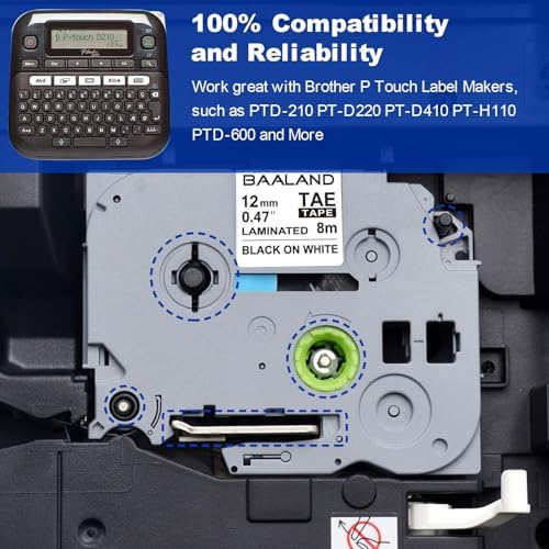 20-Pack BAALAND TZe231 Replacement for Brother Label Tape