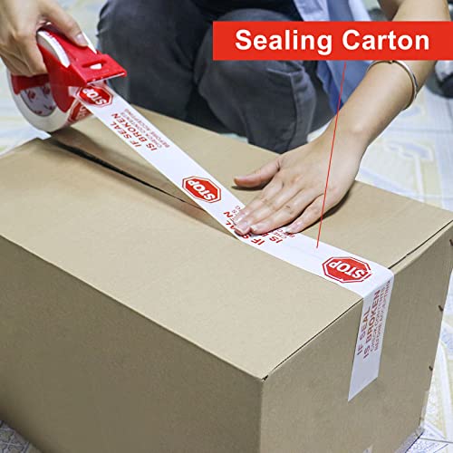 Stop Sign Sealing Tape with Dispenser 2 Inch x 110 Yards