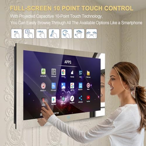 Haocrown 32 Inch Smart Touch Screen Mirror TV