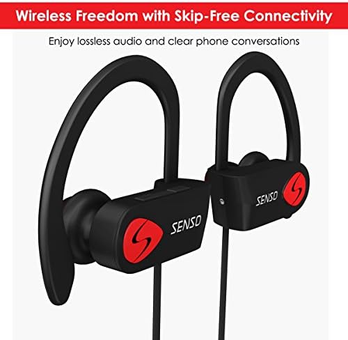 Senso Bluetooth Headphones with Mic IPX7 Waterproof
