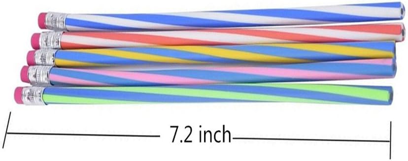 Haawooky 35 Piece Flexible Pencil Magic Bend Toy for Kids