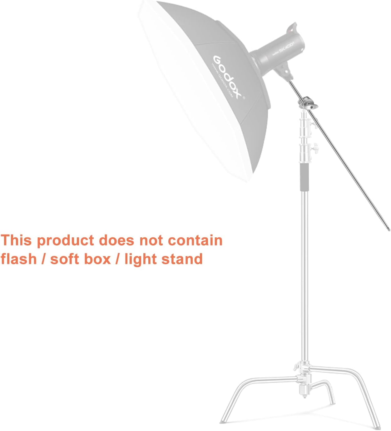 Soonpho 50 Inch Extension Grip Crossbar Arm for C Stand