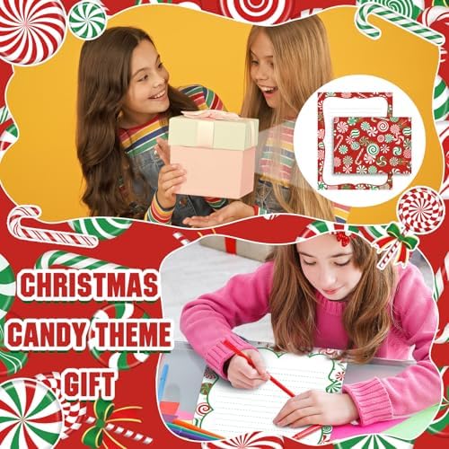 TaoBary 160 Pack Stationery Set with 10 Christmas Candy Designs