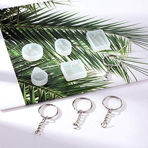 WILLBOND 67 Piece Resin Keychain Mold Set