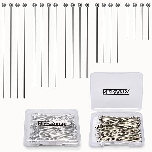 150pcs Silver Filled Ball Pins for DIY Jewelry Making