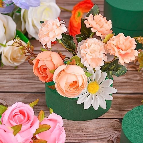 24Pcs 3 Inch Round Floral Foam Blocks for Flowers and Crafts