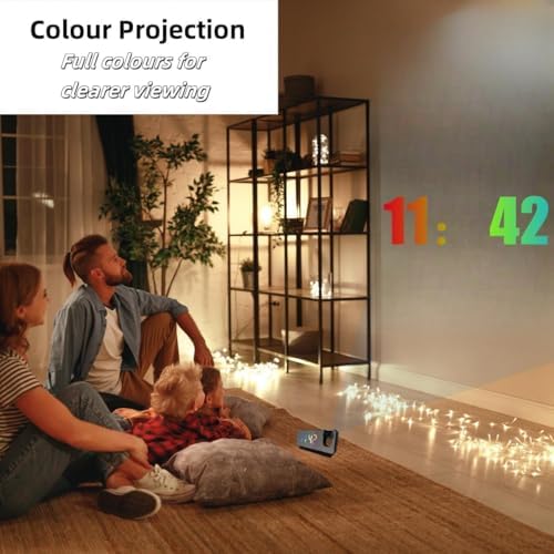 HD 4K Hidden Clock Camera with Color Projection