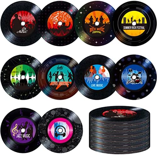 60 pcs Record Bulletin Board Cutouts 10 Designs
