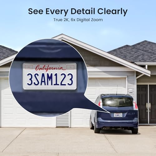 AOSU 4-Camera Solar Security System with 2K QHD and 32GB Storage