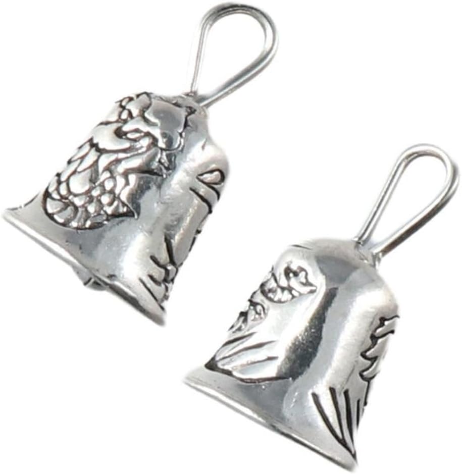 30Pcs Mini Antique Silver Jingle Bells Charms for DIY Jewelry