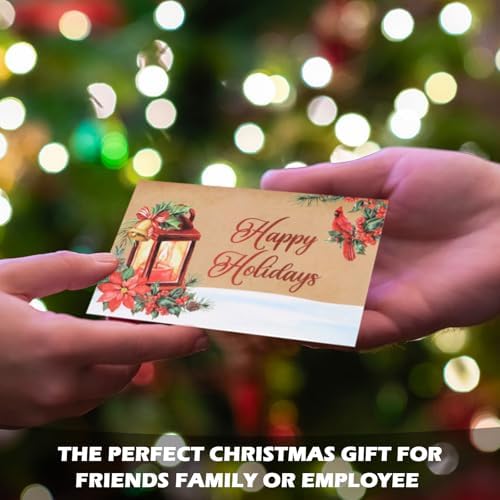 Zhanmai 48 Pcs Retro Christmas Envelopes Gift Card Holders