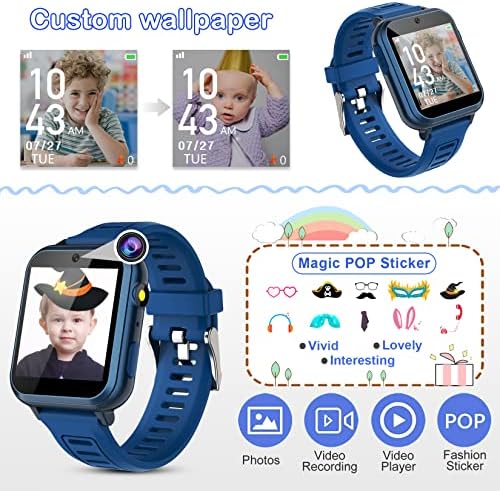Phyulls Smart Watch for Kids with 24 Games and Alarm Clock