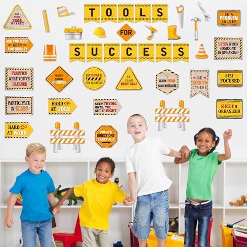Outus 47 Pcs Construction Bulletin Board Set