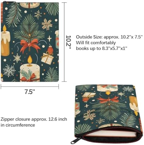 Christmas Candle Book Sleeve for Book Lovers Gifts