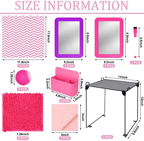 Colarr 17 Pcs Locker Organizer and Decor Kit