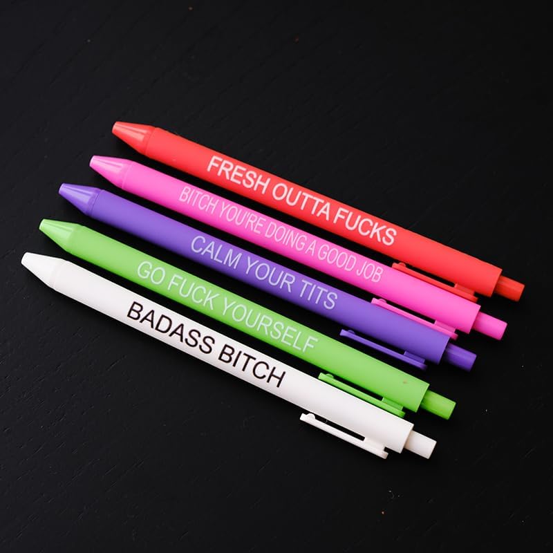 11Pcs Funny Adult Ballpoint Pen Set for Office Gifts
