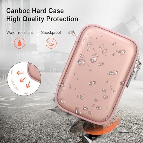 Canboc Hard Case for Solis 5G WiFi Hotspot Rose Gold Black