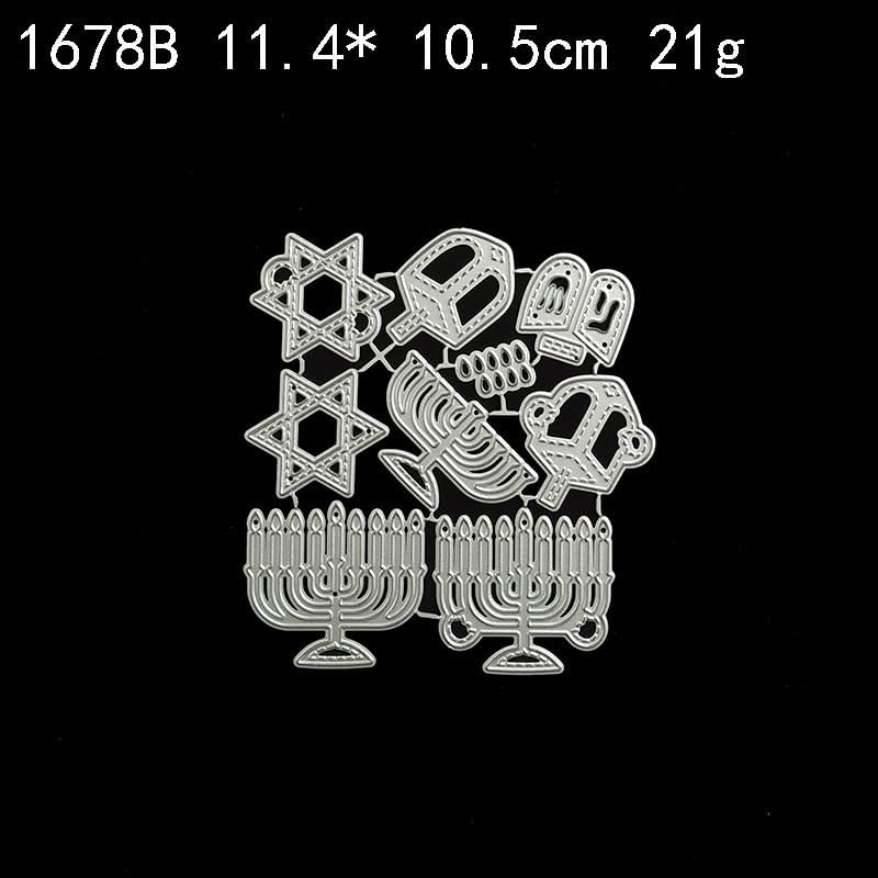 Hanukkah Menorah Cutting Die for DIY Crafts