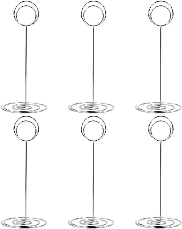 10 Pack Silver Memo Holders with Photo Stand