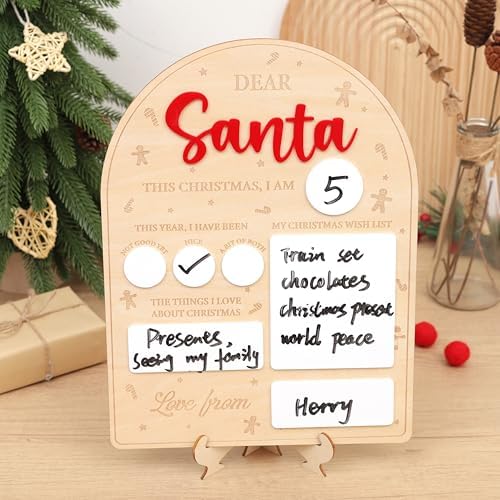 Dear Santa Letter Board - Christmas Party Photo Prop