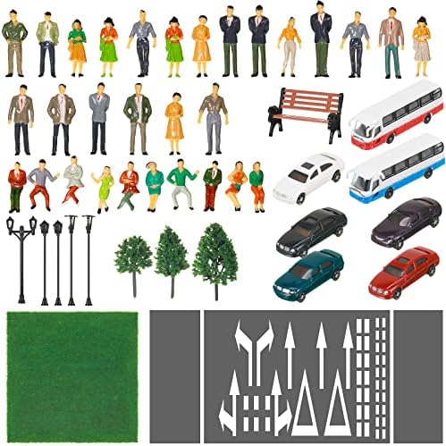 Sratte 64 Piece Model Train Scenery Set 150 Scale