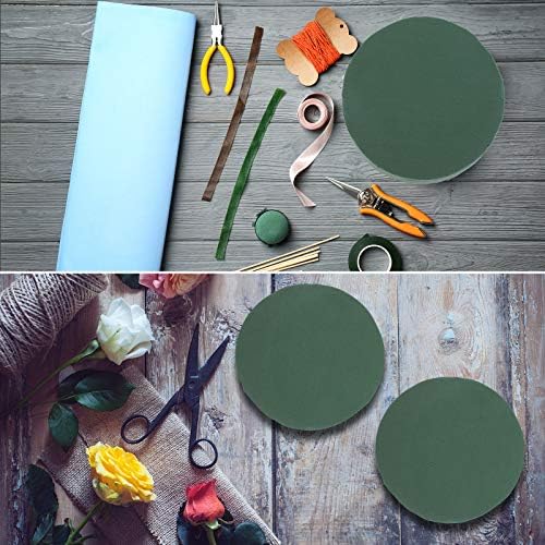 6 Pack Green Floral Foam Blocks 71 Inch Round
