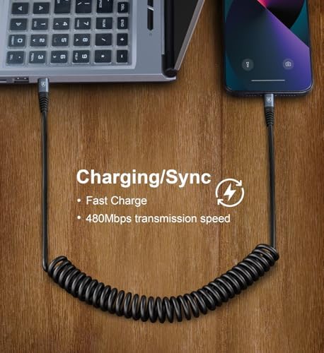 KIYODA USB C to C Charger Cable 3ft 2Pack Coiled