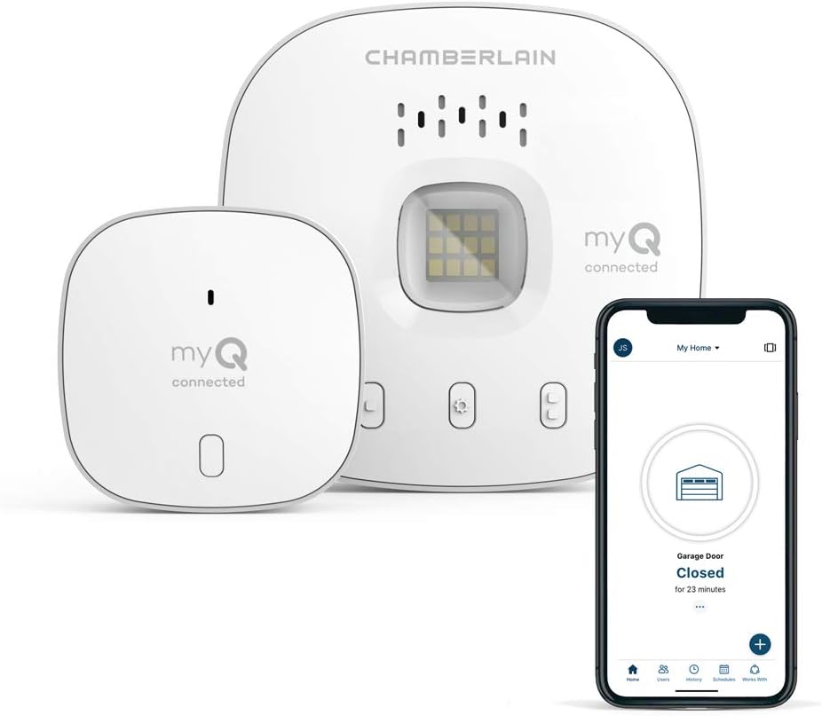CHAMBERLAIN Smart Garage Control Wireless Hub and Sensor with Wifi Bluetooth for Garage Door
